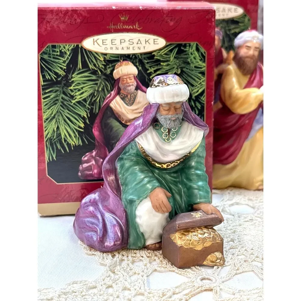 Hallmark Keepsake Ornaments Blessed Nativity Collection 4 Box Set Holy Family